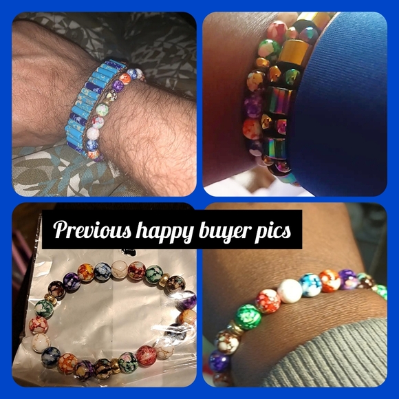 Relieve Anxiety Mandala Yoga Colorful Energy Bracelet, new in package - Picture 6 of 6